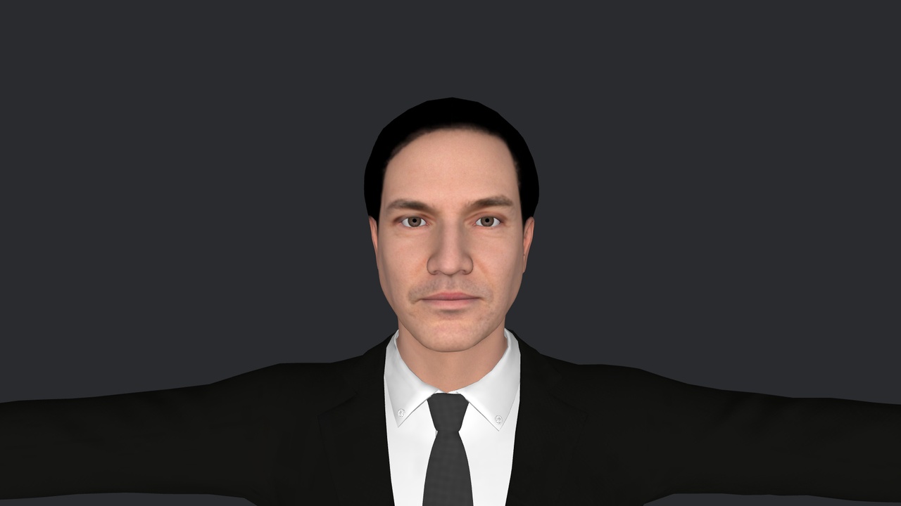 Media 1 for listing Marco Rubio Hyper Realistic Full Body Fully Rigged 3D Character