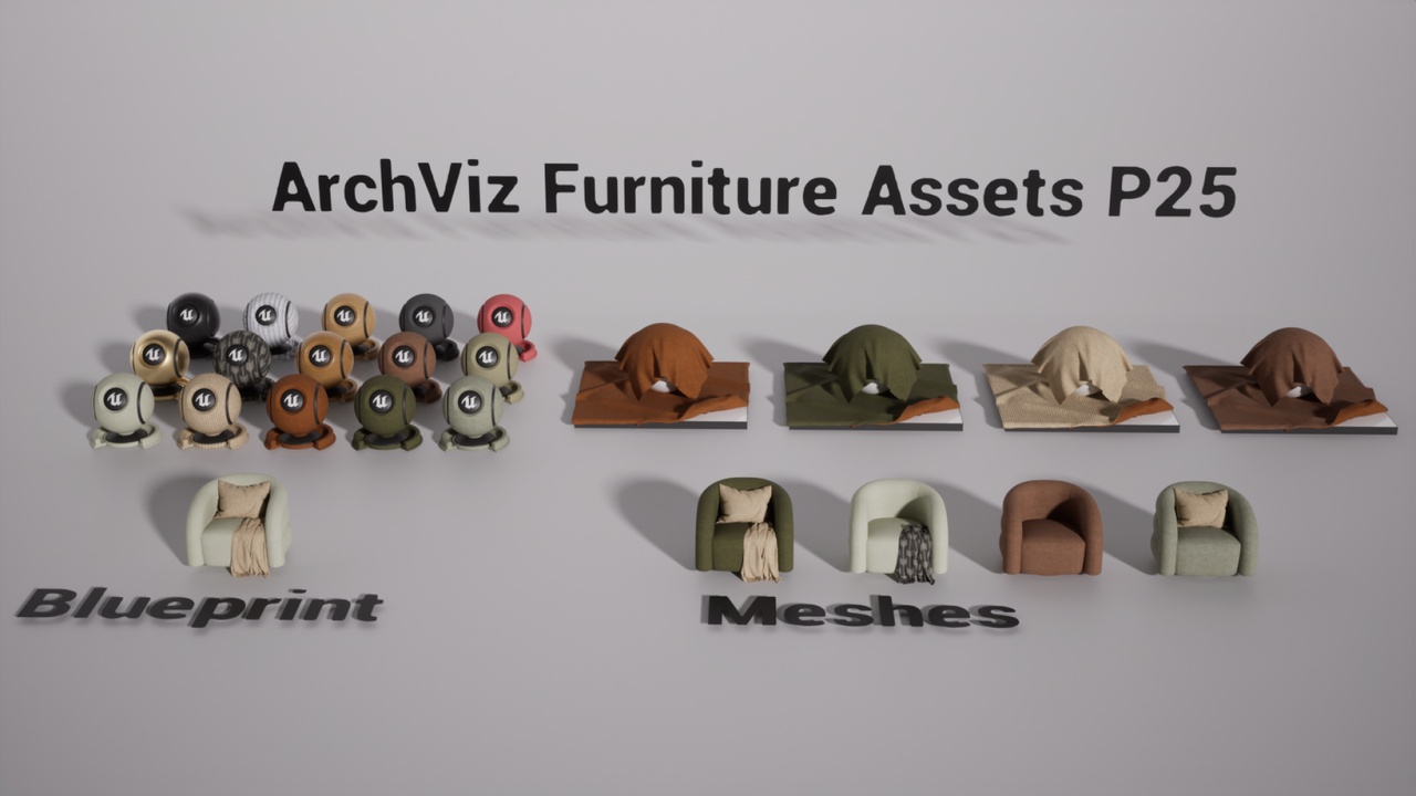 Media 1 for listing ArchViz Furniture Assets P25