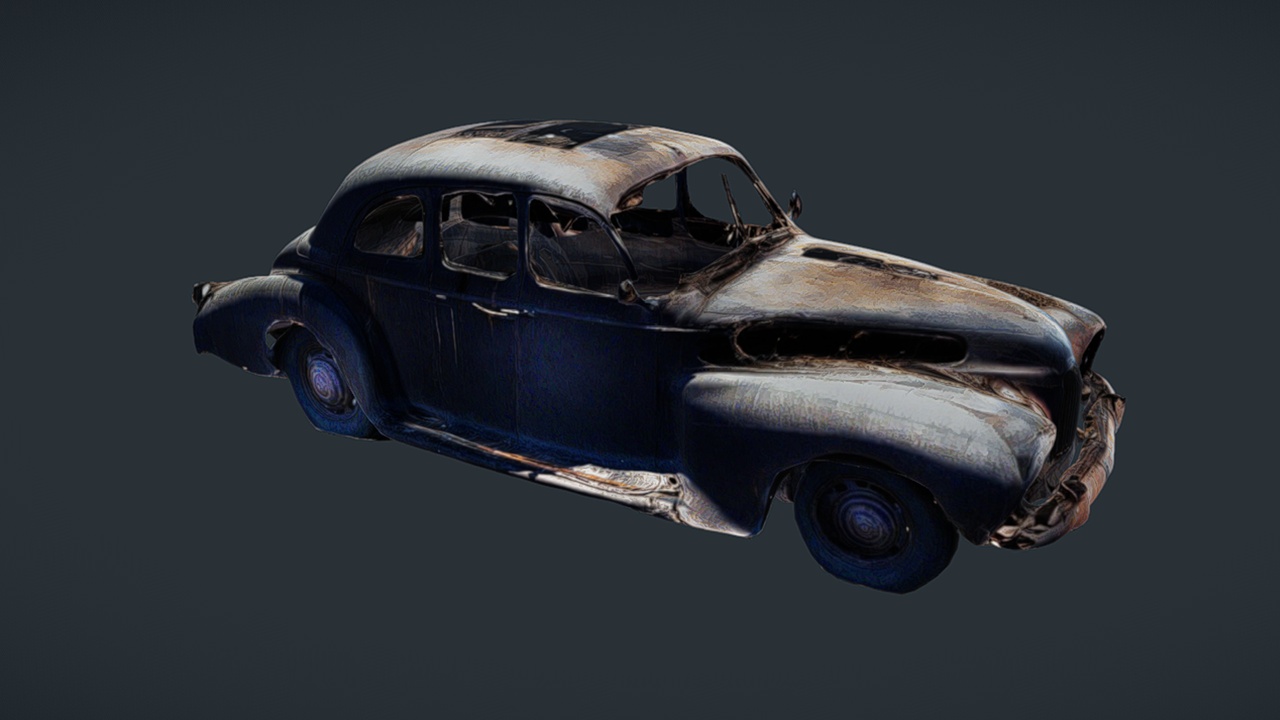 Media 1 for listing 1940s Abandoned Car 004