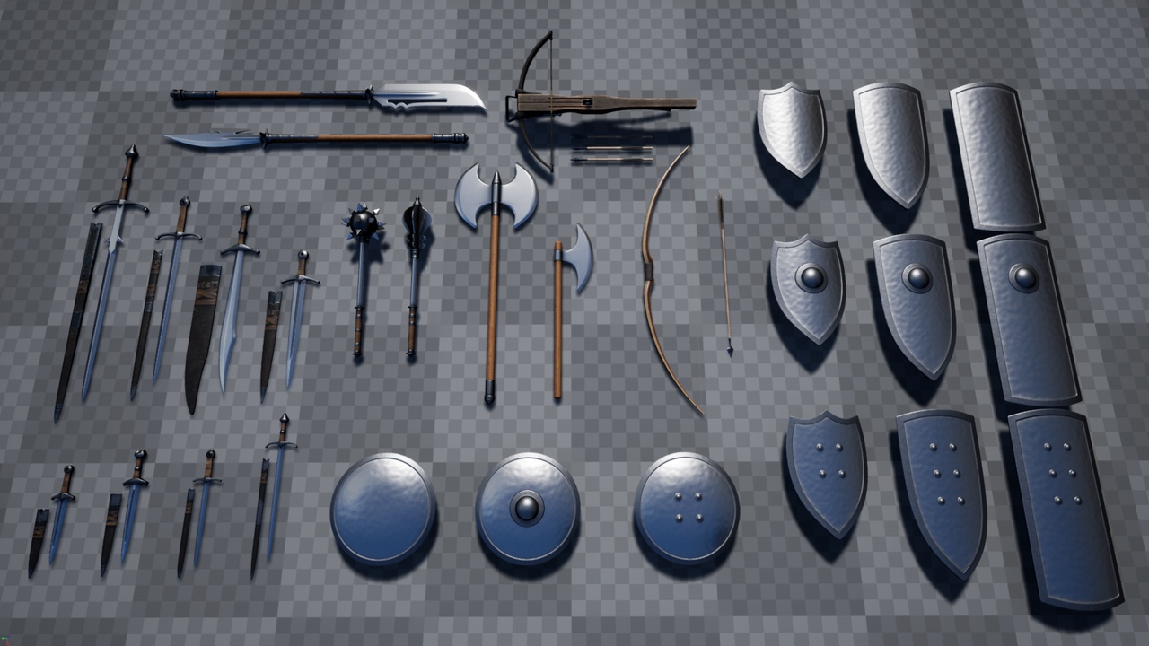 Media 1 for listing HB Medieval Weapons Complete Pack