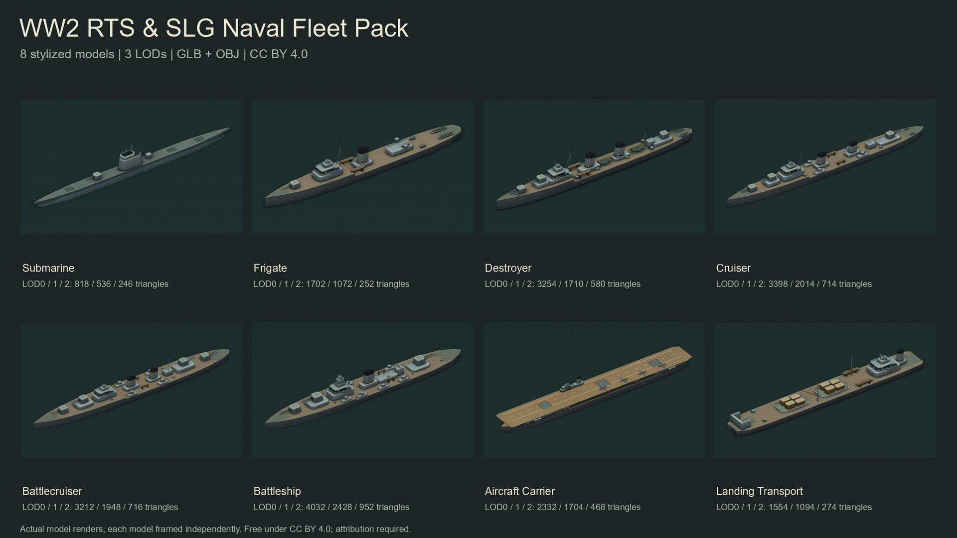 Media 1 for listing WW2 RTS & SLG Naval Fleet Pack