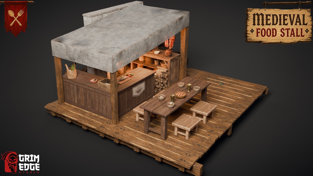 Media 1 for listing Medieval Foodstall
