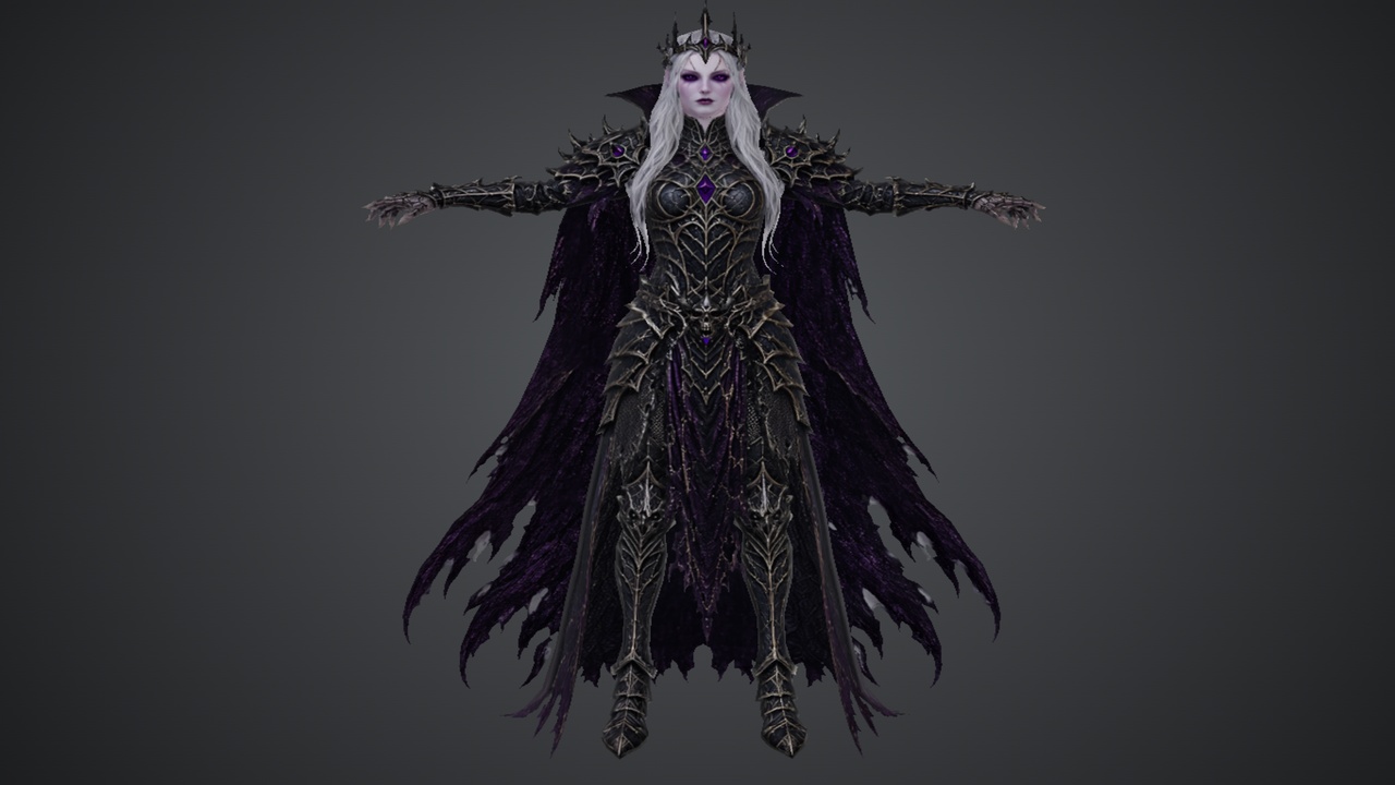 Media 1 for listing Vampire Queen - Dark Fantasy Animated Character (UEFN and optimized for mobile)