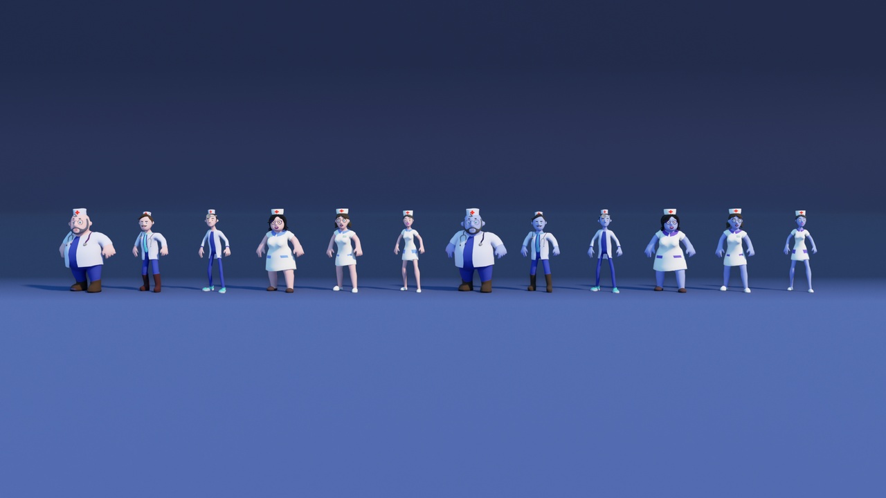 Media 1 for listing Doctor & Nurse Pack with Props