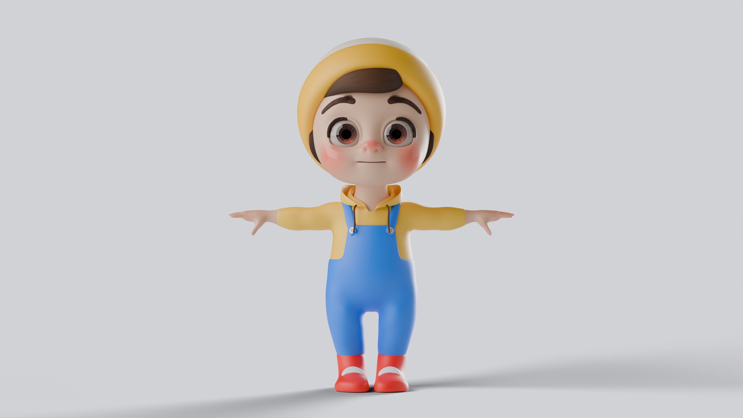 Media 1 for listing Baby Boy Character Fully Rigged Game Ready Animation Ready