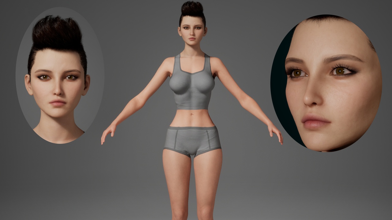 Media 1 for listing Editable MetaHuman Beauty - Katrina.With hair, no clothing included.