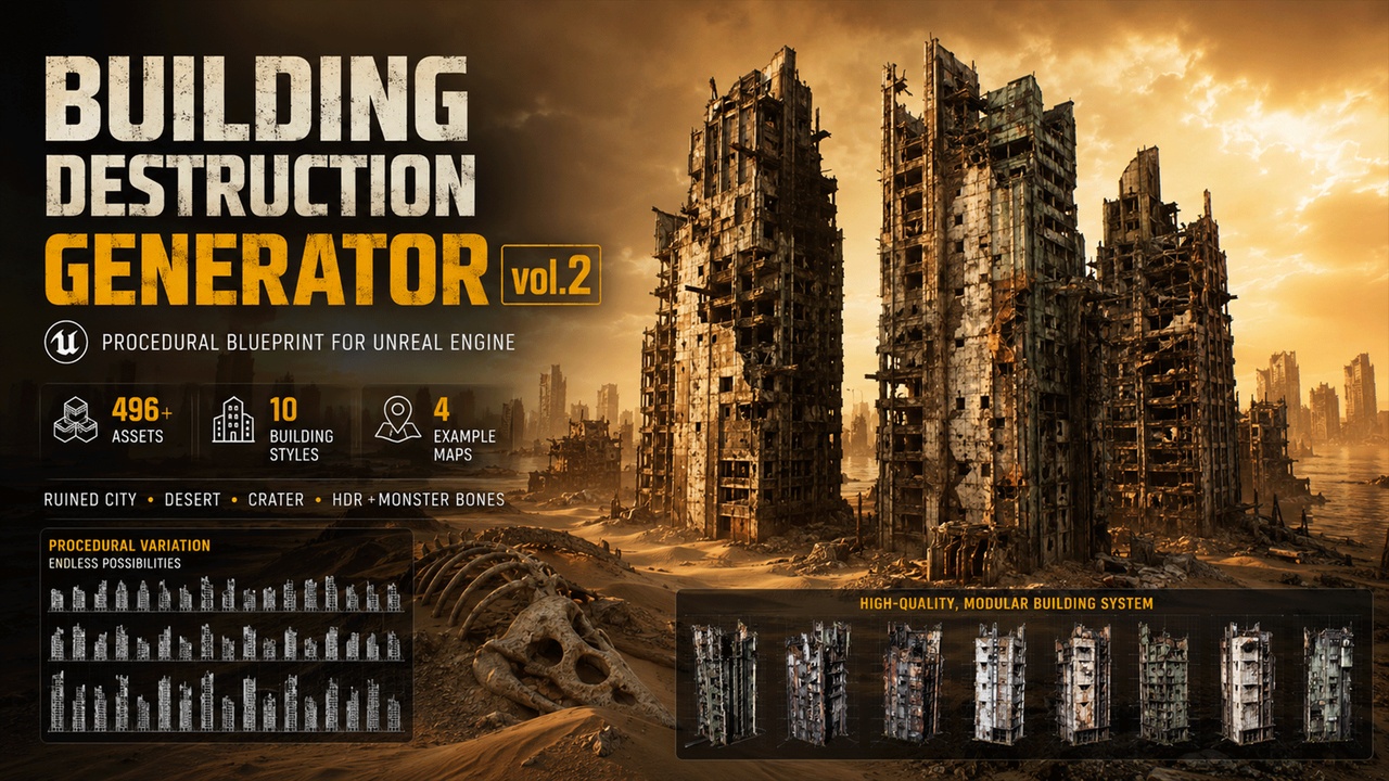 Media 1 for listing Building Destruction Generator Vol.2 (BDG)