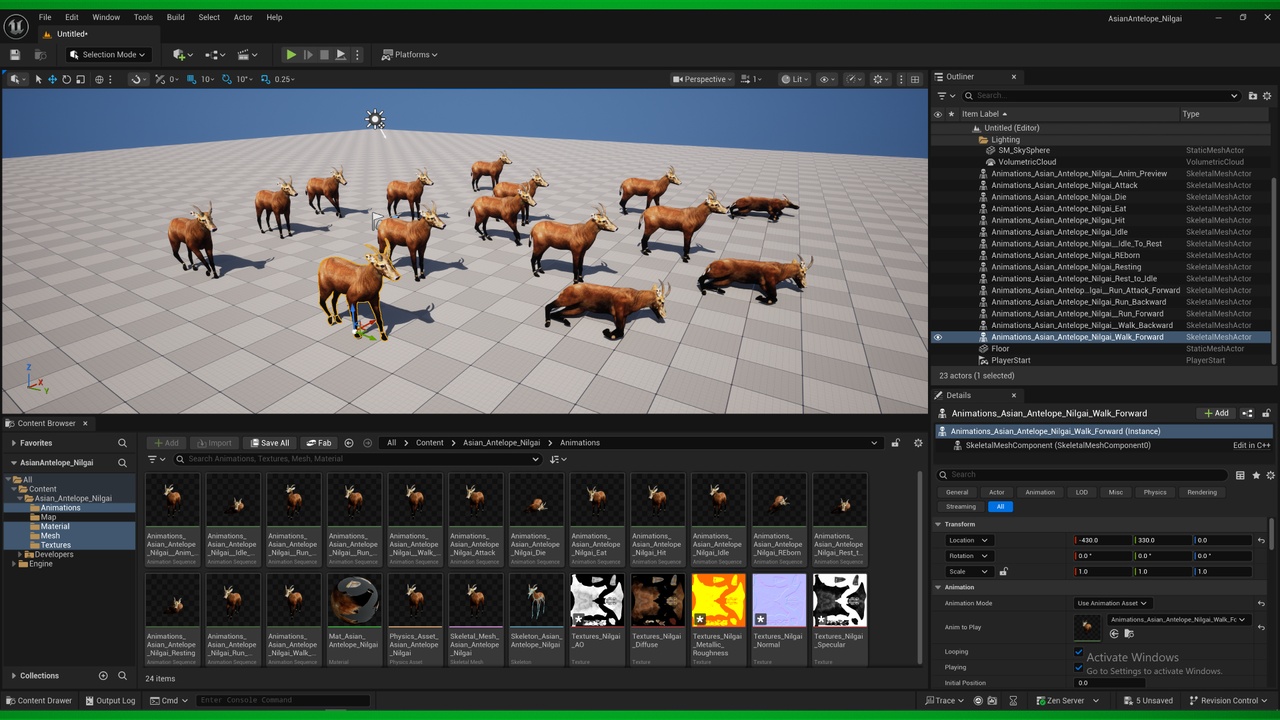 Media 1 for listing Asian Antelope Nilgai