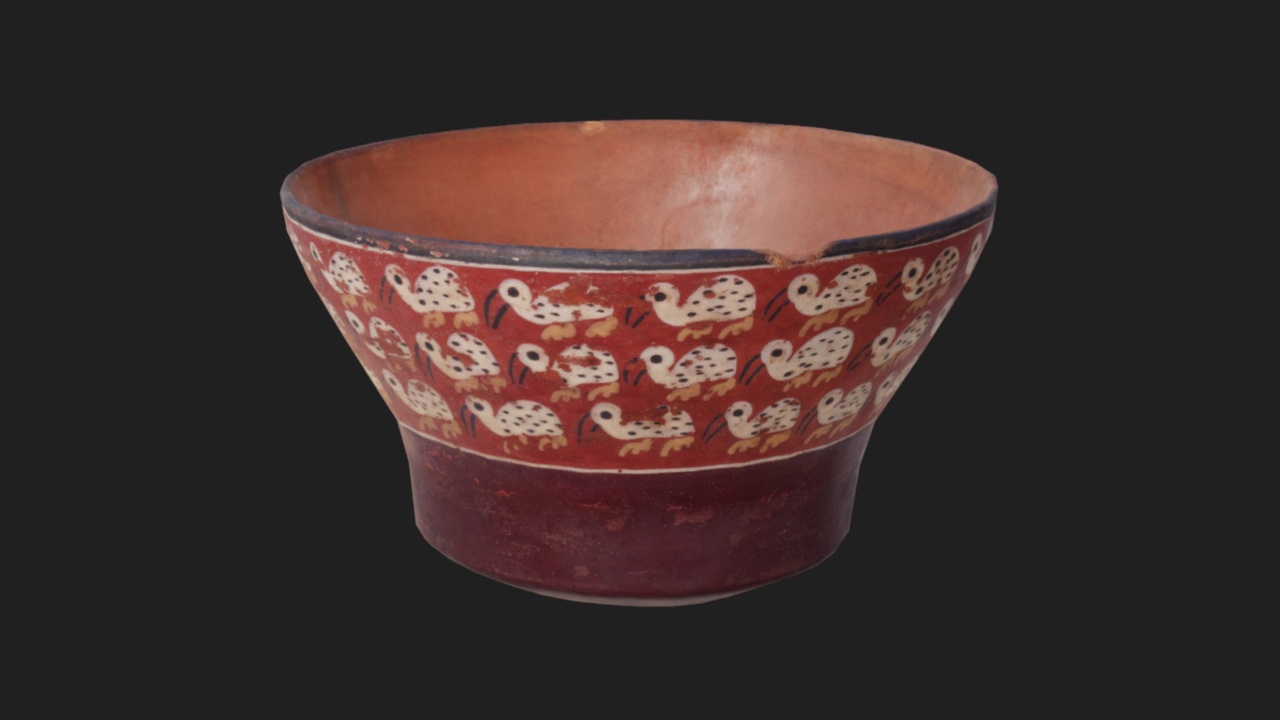 Media 1 for listing Nazca Polychrome Bowl (Retopologized)