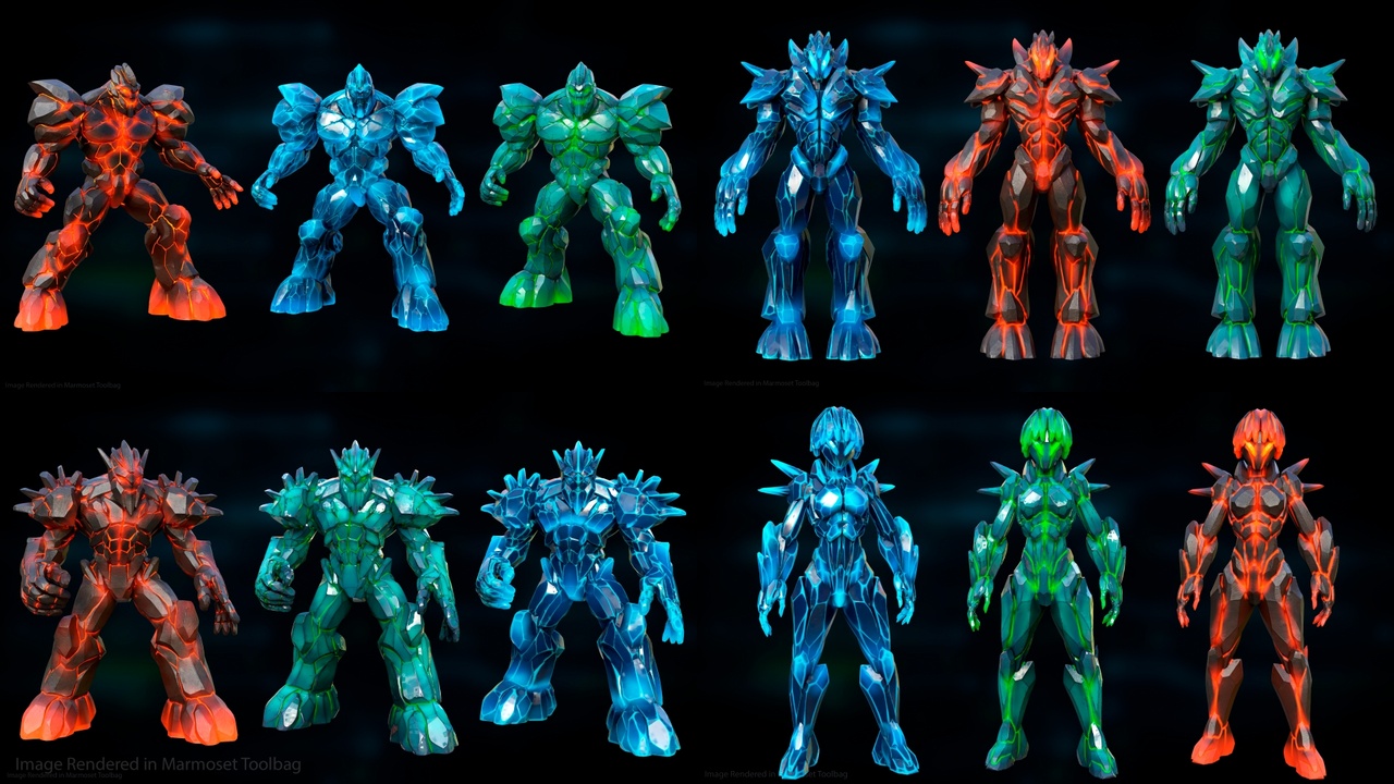 Media 1 for listing Fantasy Golems Collection