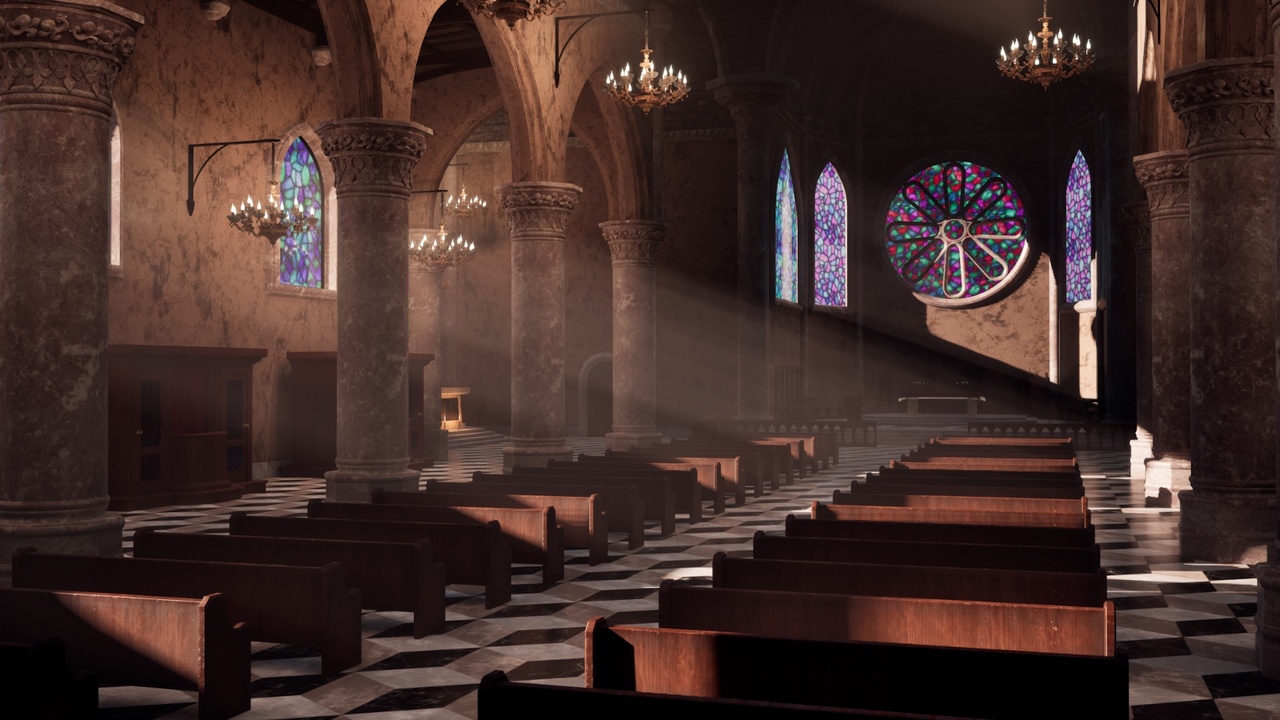 Media 1 for listing Cathedral Interior Environment - Unreal Engine 5