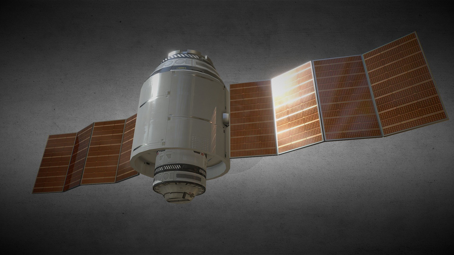 Array Fab Satellite with solar array | Fab