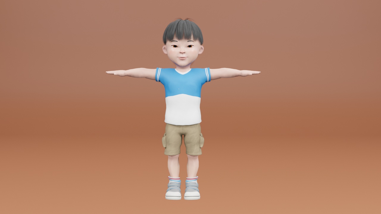 商品 Cartoon Asian Boy 的媒体 1