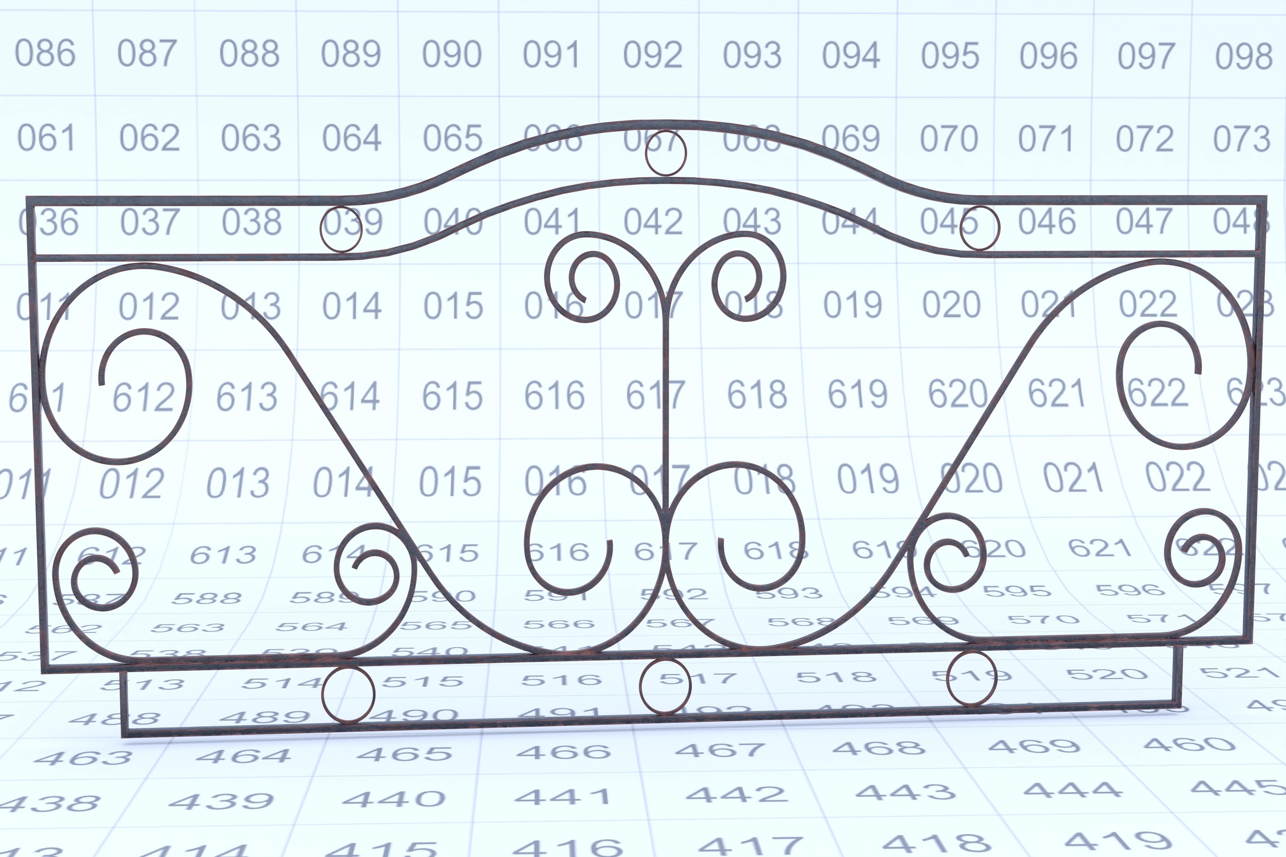 Media 1 for listing 🏛️ Classic Metal Fence 3D Model – Ornamental Architectural Asset 3ds Max corona