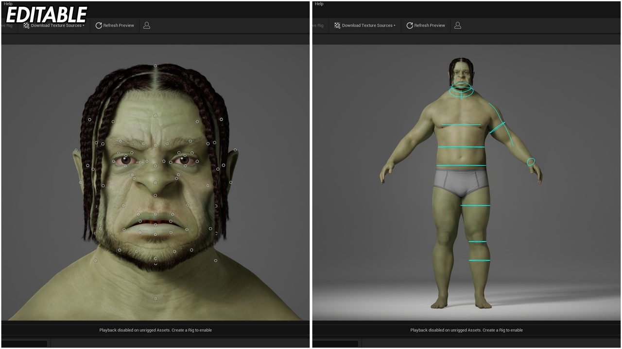 Media 1 for listing Orc Preset For Metahuman