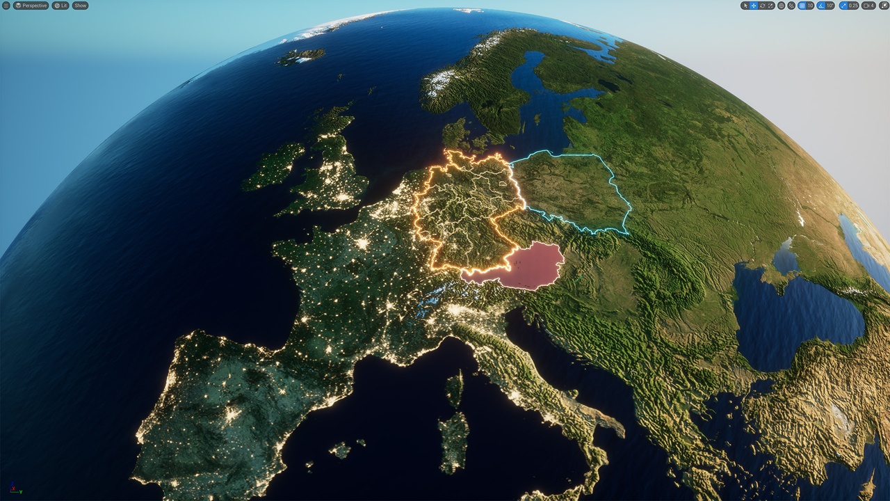 Media 1 for listing Earth Globe Geopolitical