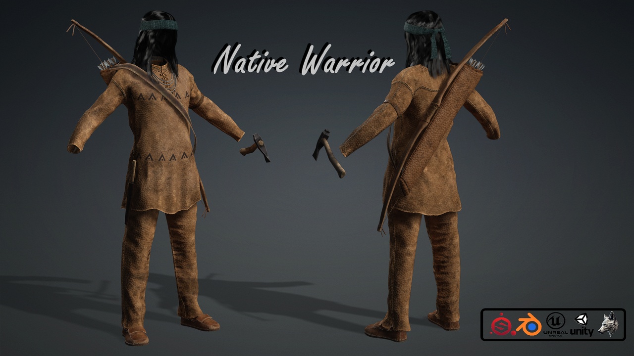 Media 1 for listing Native American Warrior Outfit