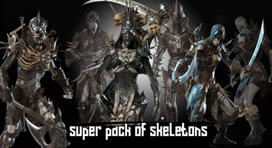 Super pack of skeletons | Fab
