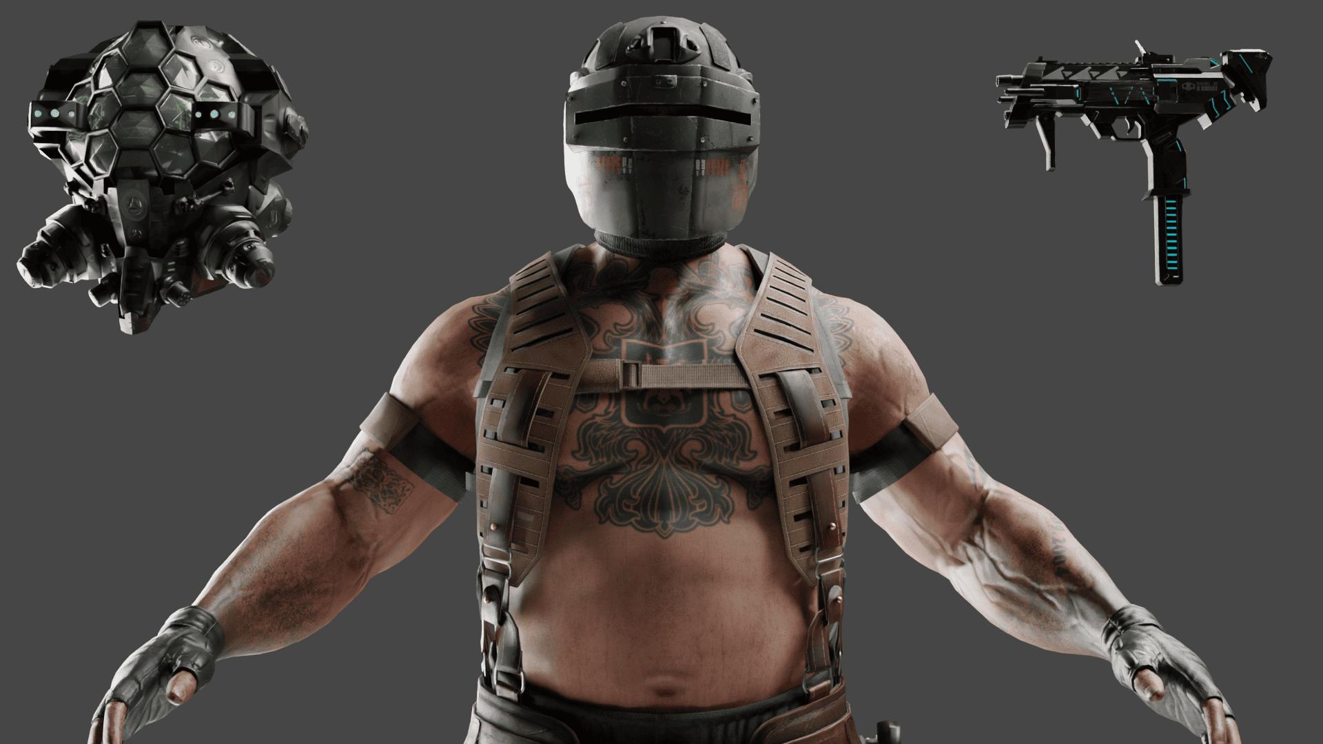 Stylized Modular Human male cyber-otoy prod | Fab