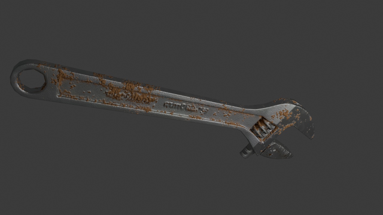 Media 1 for listing An Old Rusty Wrench