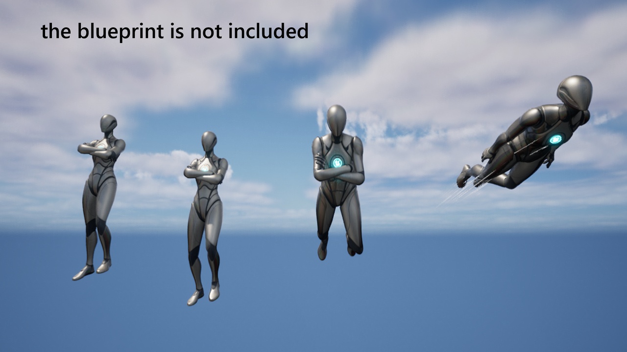 Media 1 for listing Basics_Flying_Superhero_Animation V2