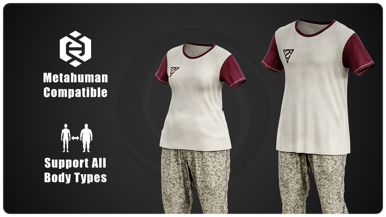 Media 1 for listing StreetWear Outfits - Metahuman Wardrobe