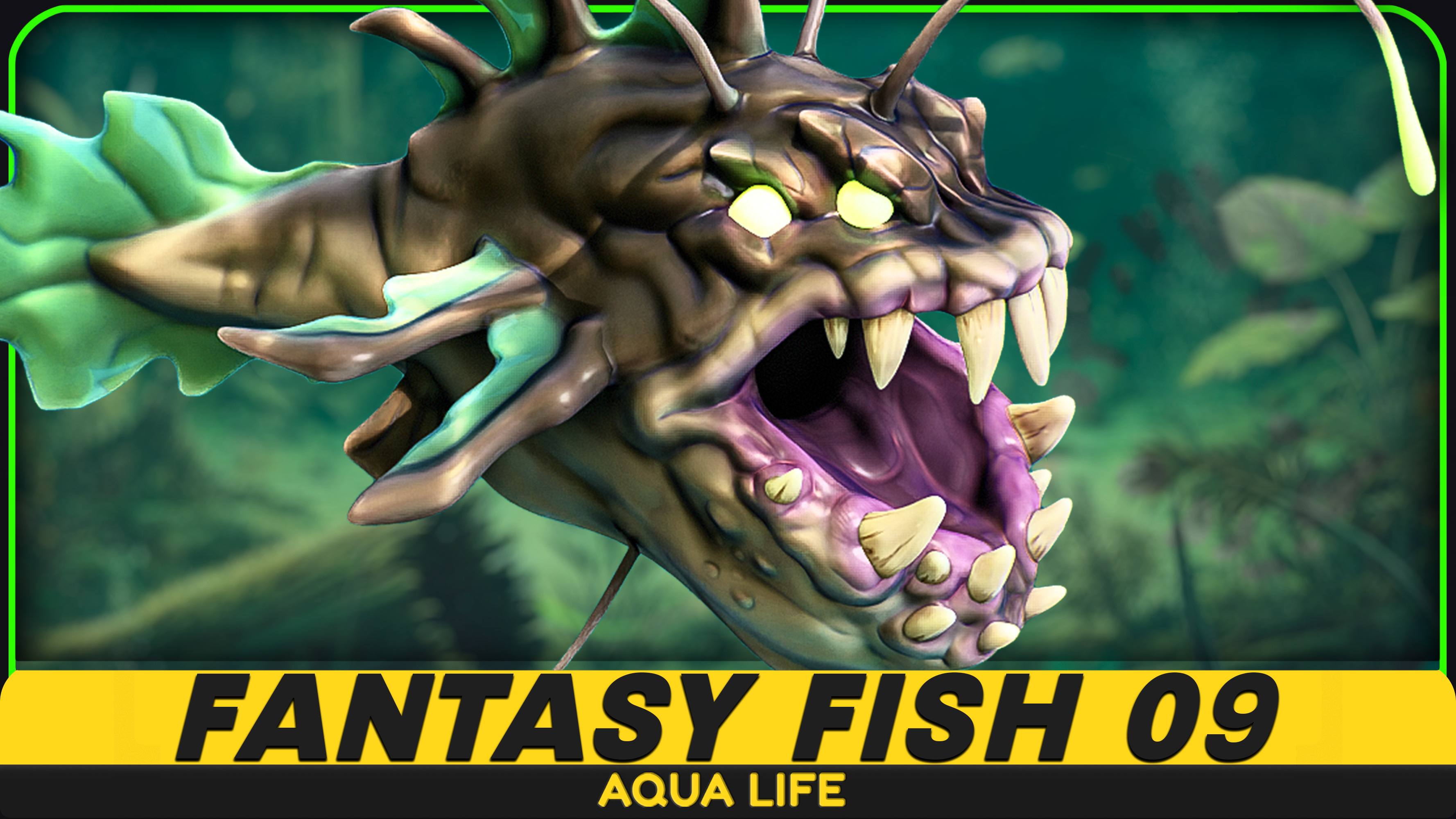 Fantasy Fish 09 - Aqua Life - Underwater Creature - Monster Sea Enemy ...