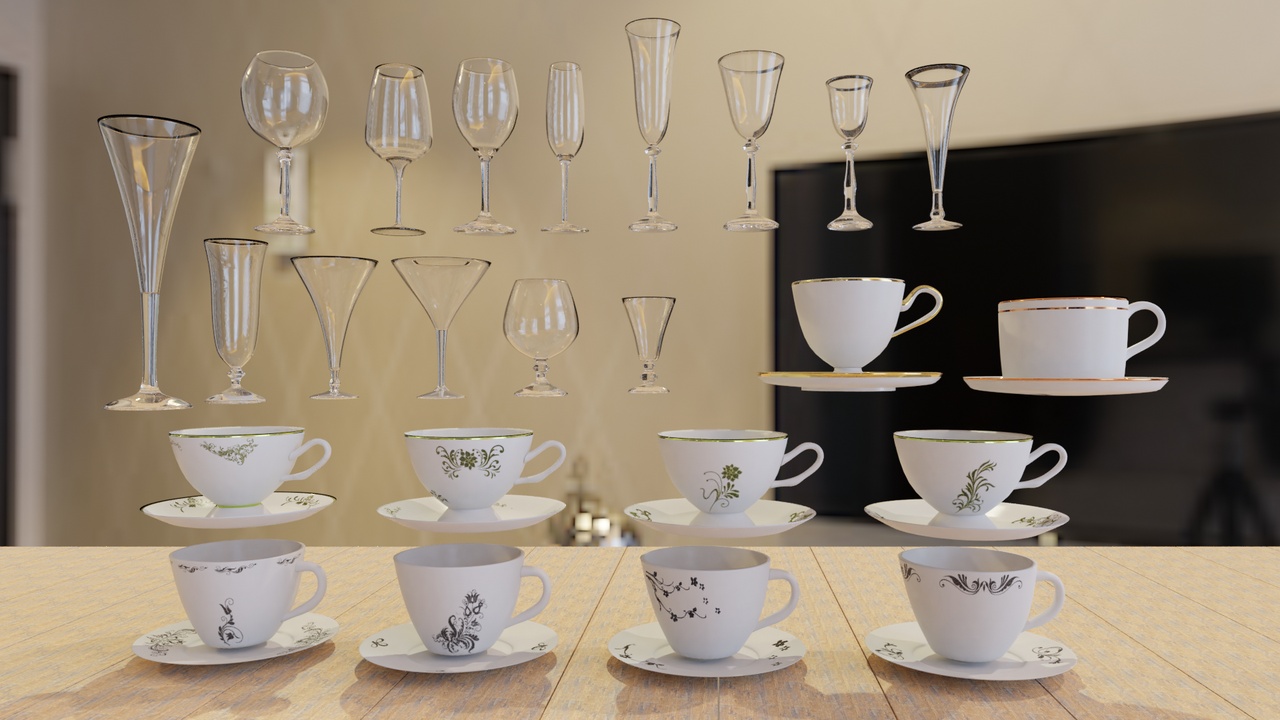Media 1 for listing Goblet And Coffee Cups