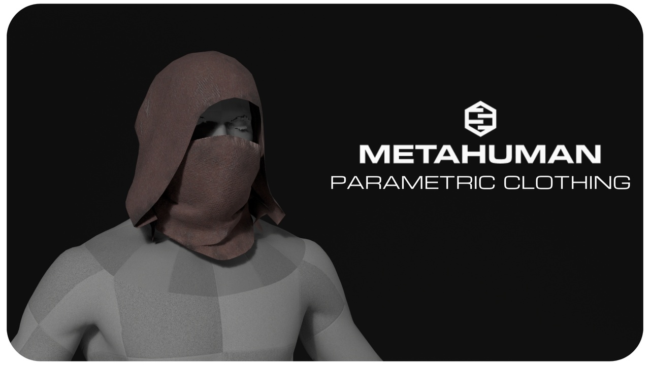 Media 1 for listing Fantasy Hood #3 – Modular Medieval Hood for MetaHumans
