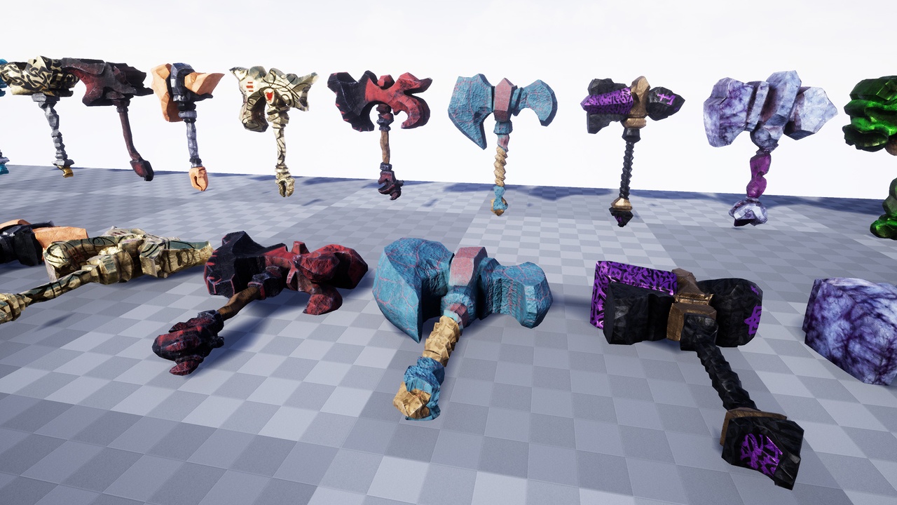 Media 1 for listing Fantastic Hammers Weapons Asset Pack Vol.1