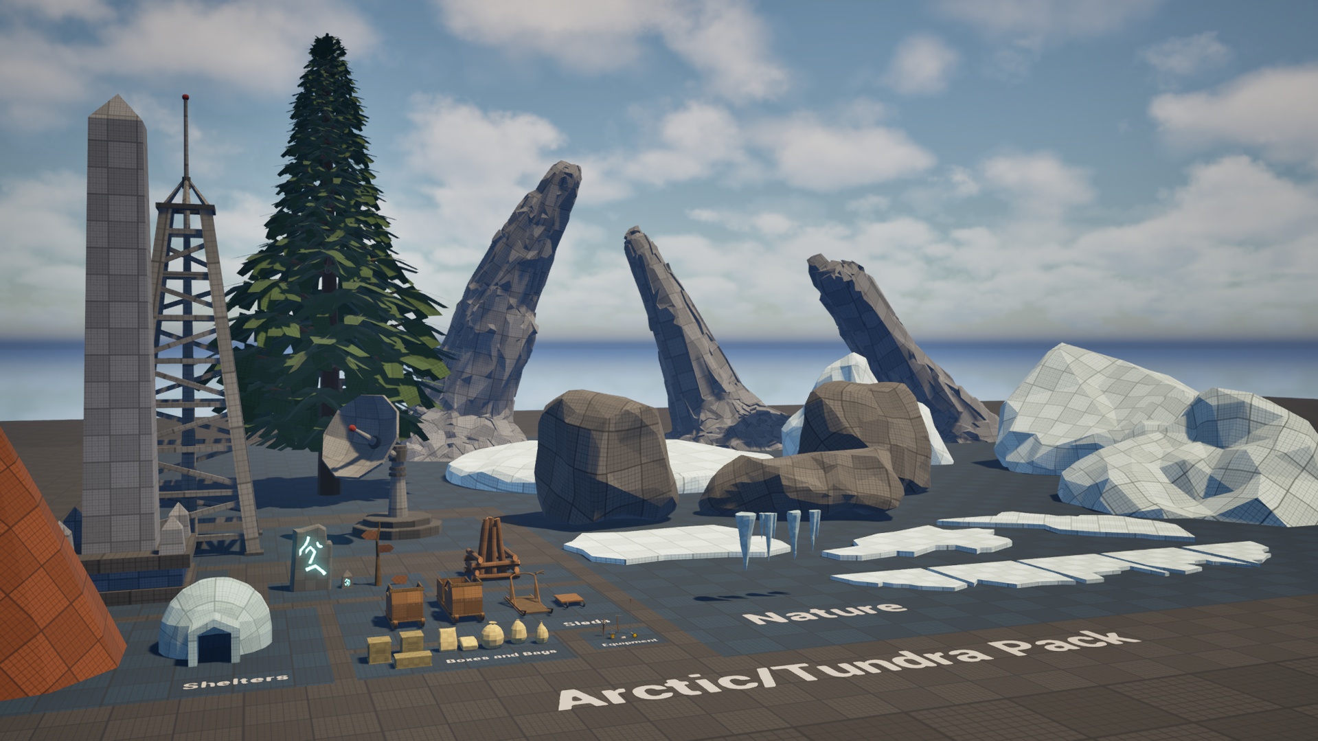 Arctic Survival & Environment Pack – Modular Ice World Assets | Fab