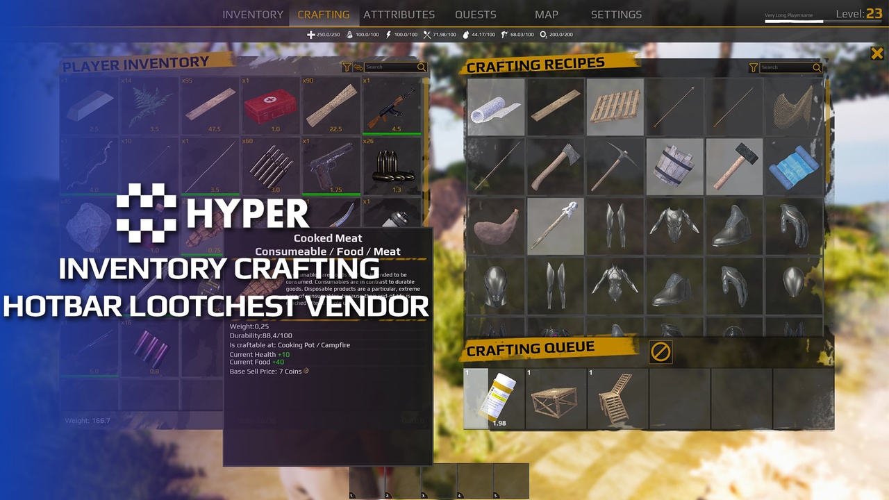 商品 Hyper Inventory, Crafting, Hotbar, Lootchest & Vendor System V4 的媒体 1