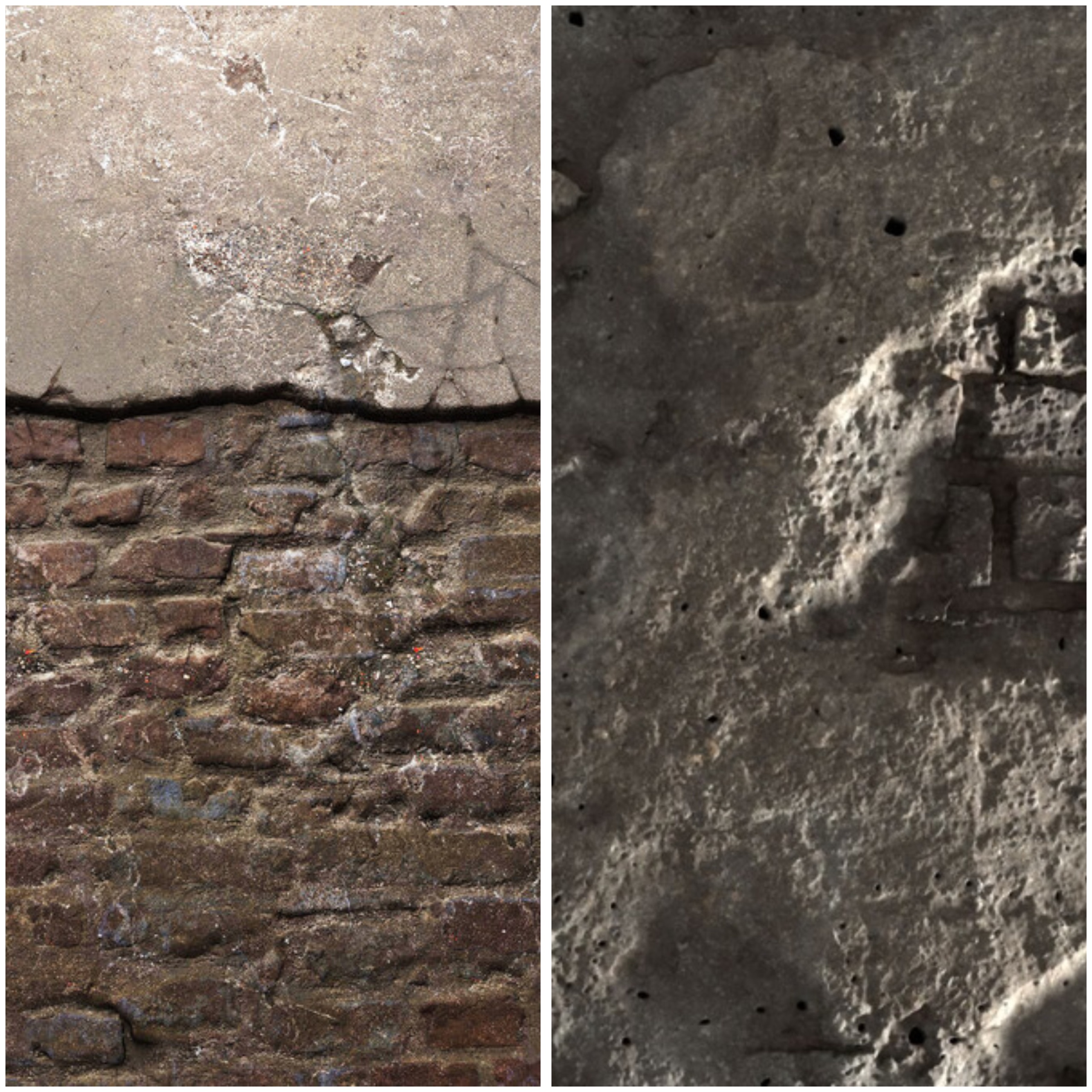 Media 1 for listing Broken Wall 8K PBR Texture Combo