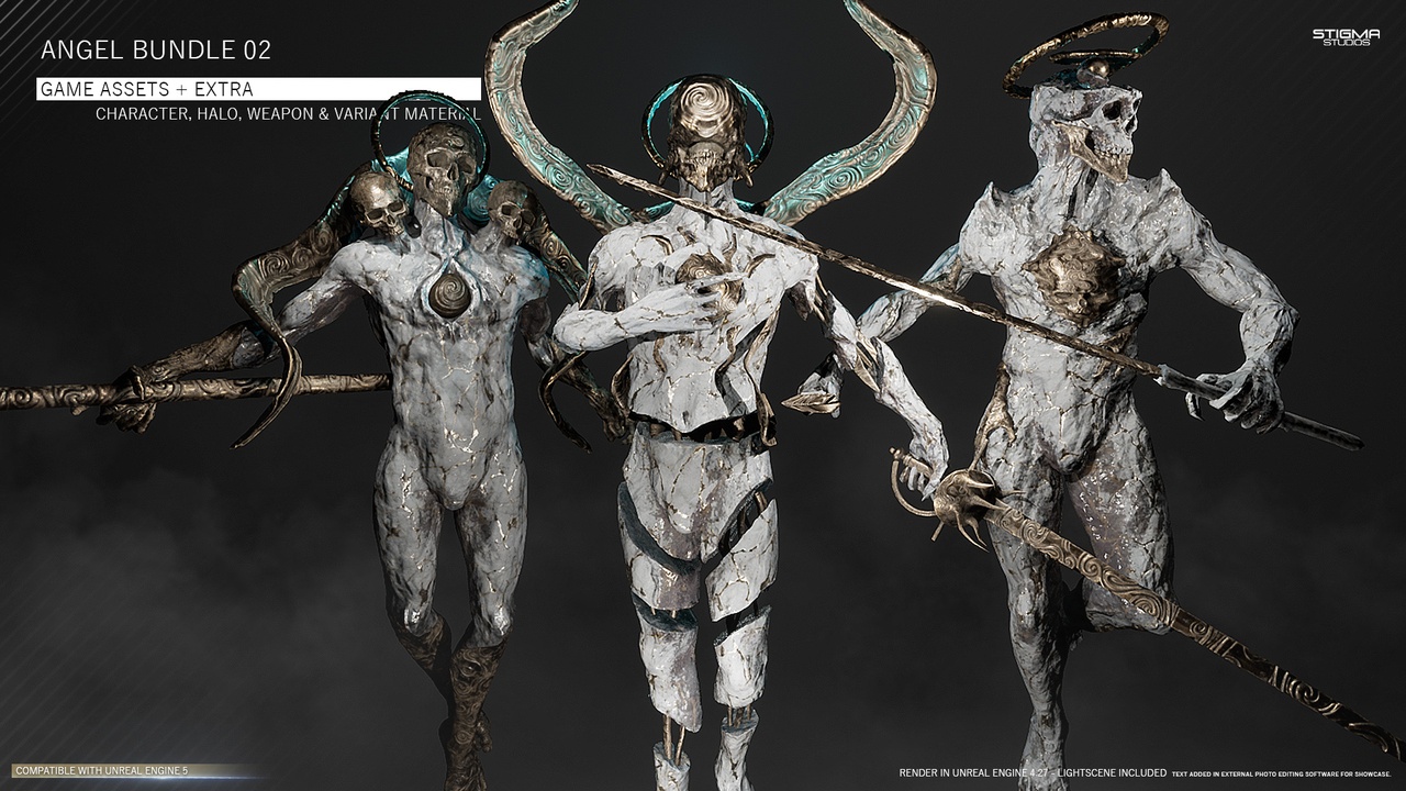 Media 1 for listing Angel Bundle 02 - Game Assets + Extra