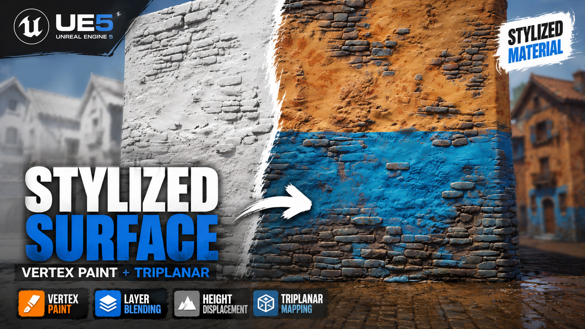 Stylized Surface – Advanced UE5 Layered Material & Vertex Paint Shader ...