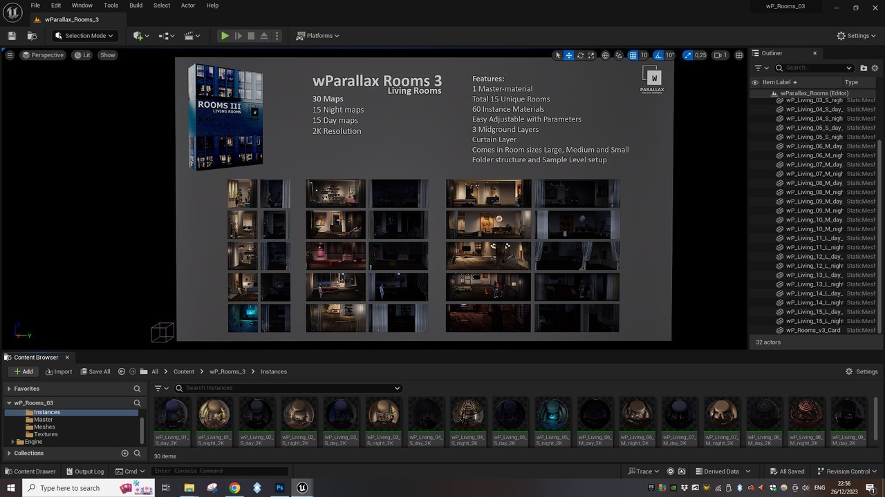 Media 1 for listing wParallax Rooms 3 Living Rooms