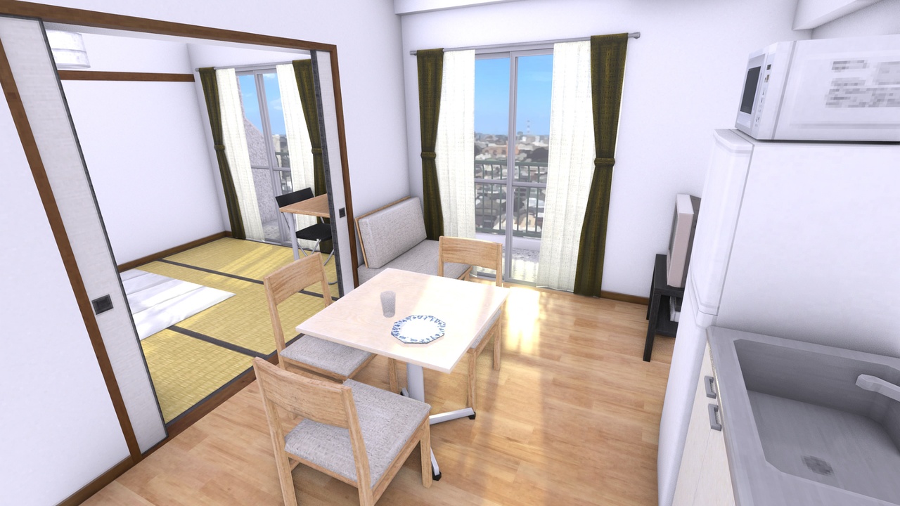 Media 1 for listing Japanese Condo Home - low-poly PS2 and mobile style