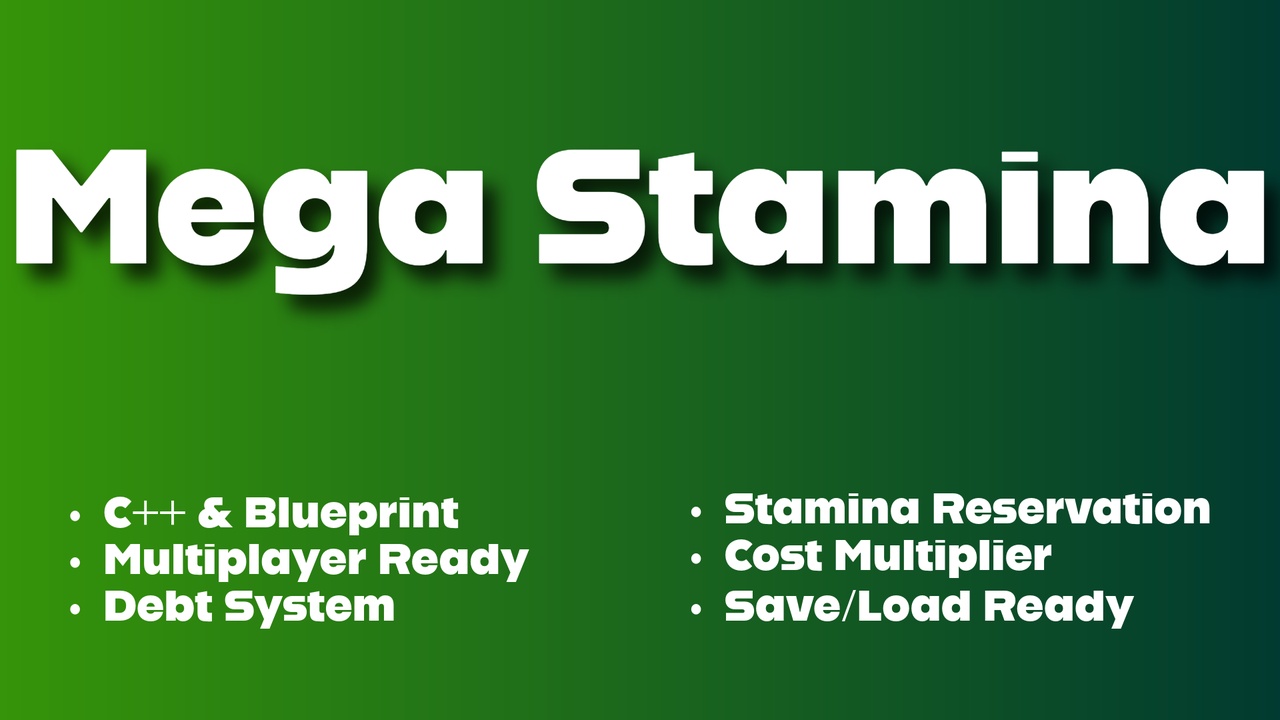 Media 1 for listing Mega Stamina / Replicated, C++
