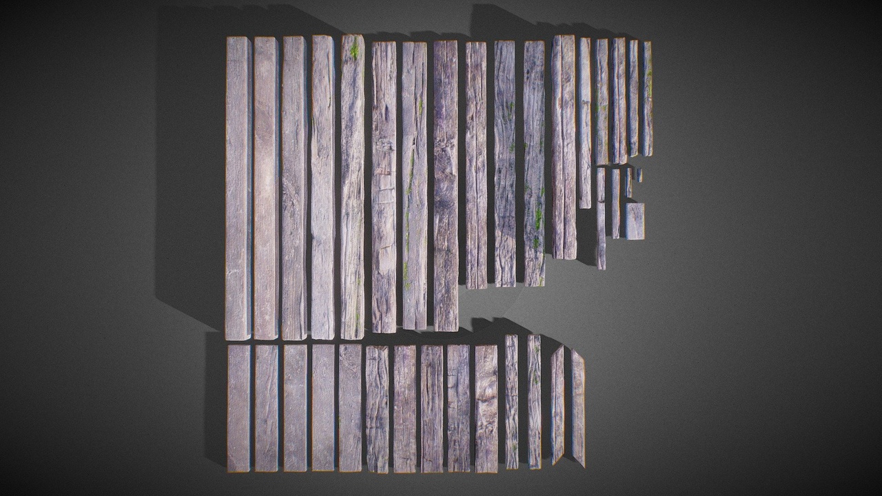 Media 1 for listing Collection Of Old Wooden Planks And Beams