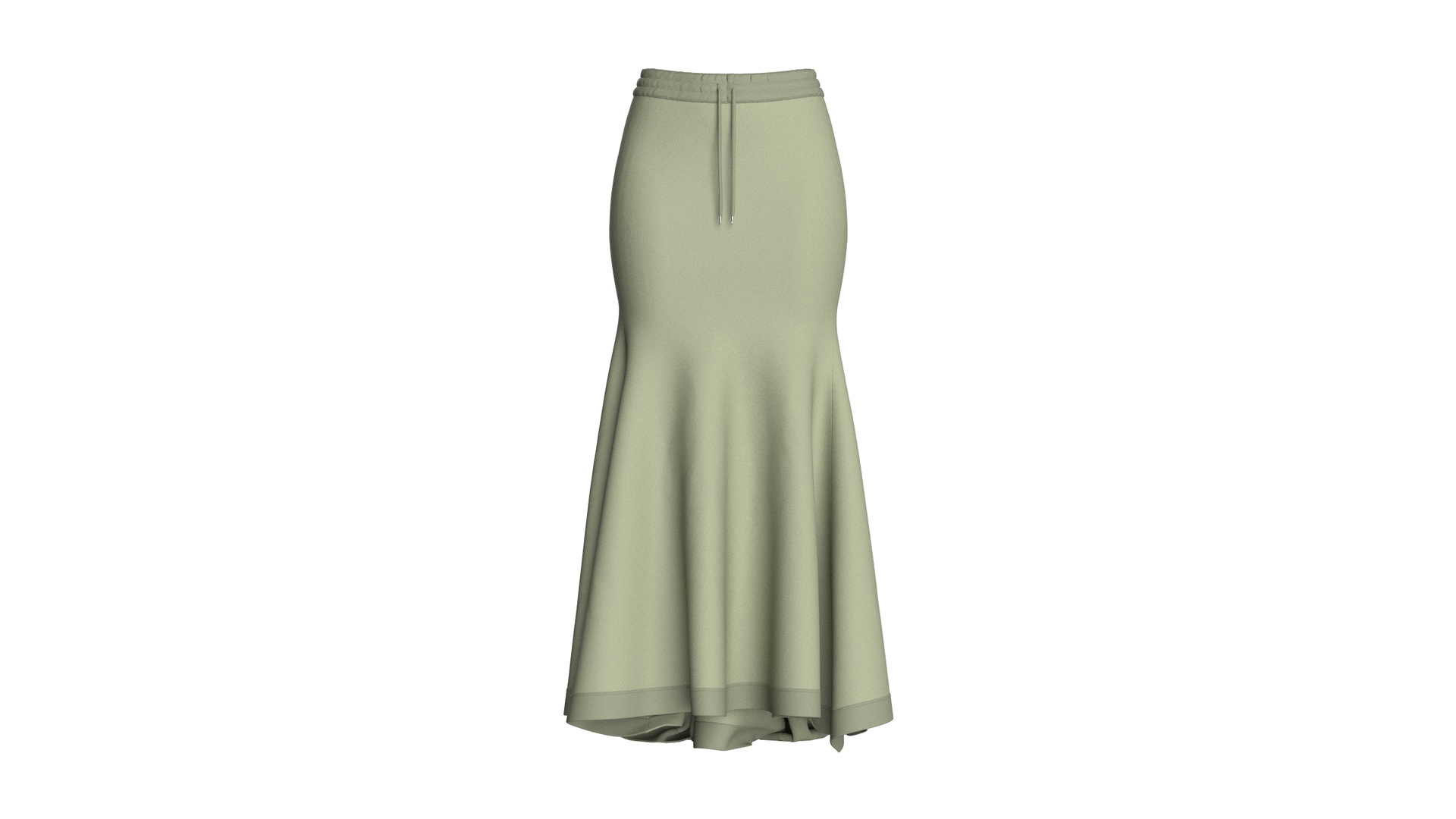 Media 1 for listing Girls High - Waisted Maxi Skirt With Drawstring | High Poly