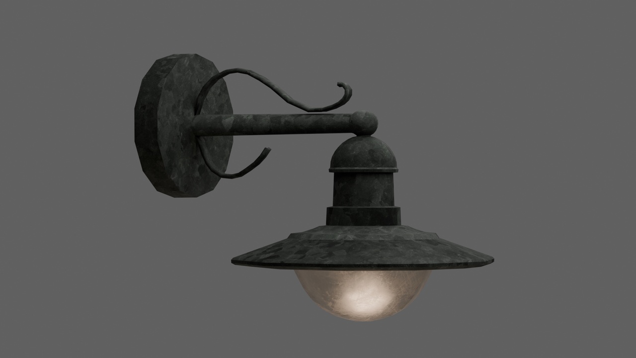 Media 1 for listing Outdoor Lamp Low-Poly