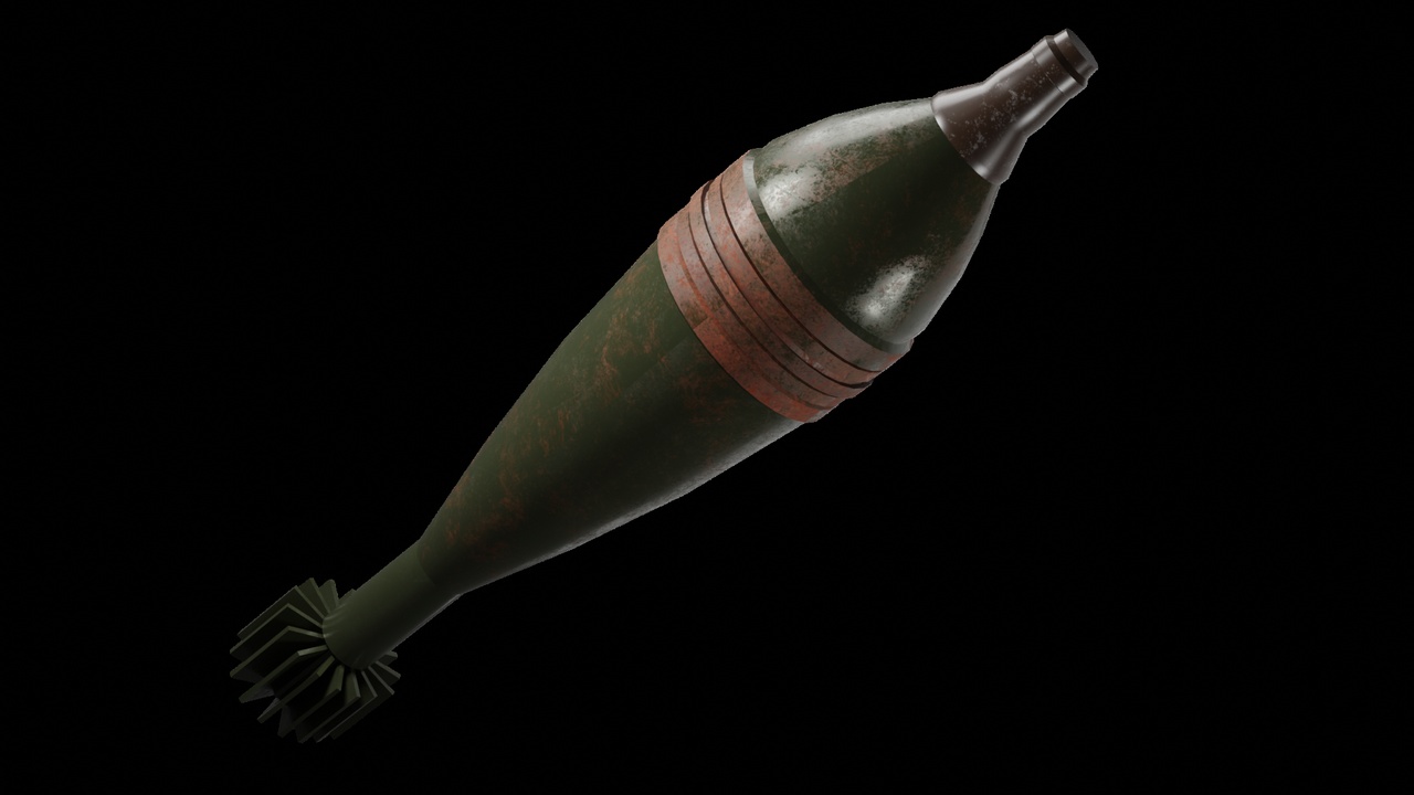 Media 1 for listing Mortar Shell 120 mm 3D model