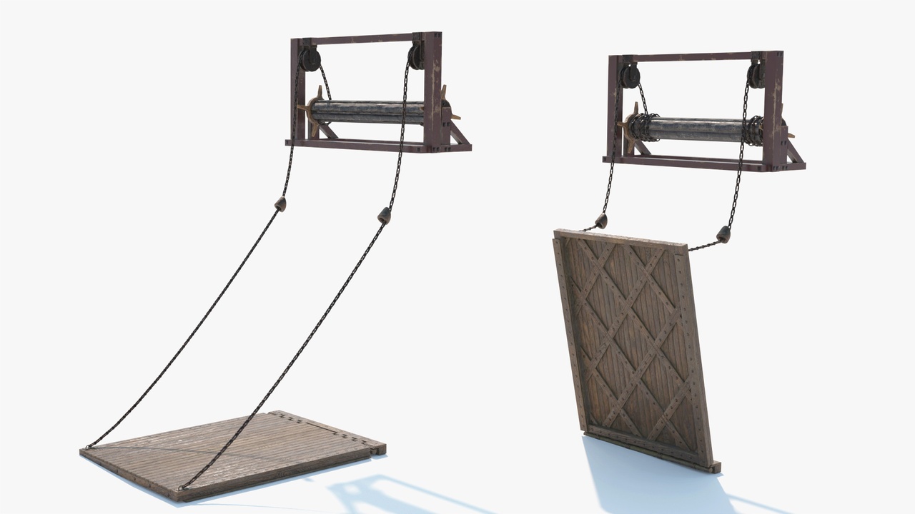 Media 1 for listing Medieval Chain Drawbridge