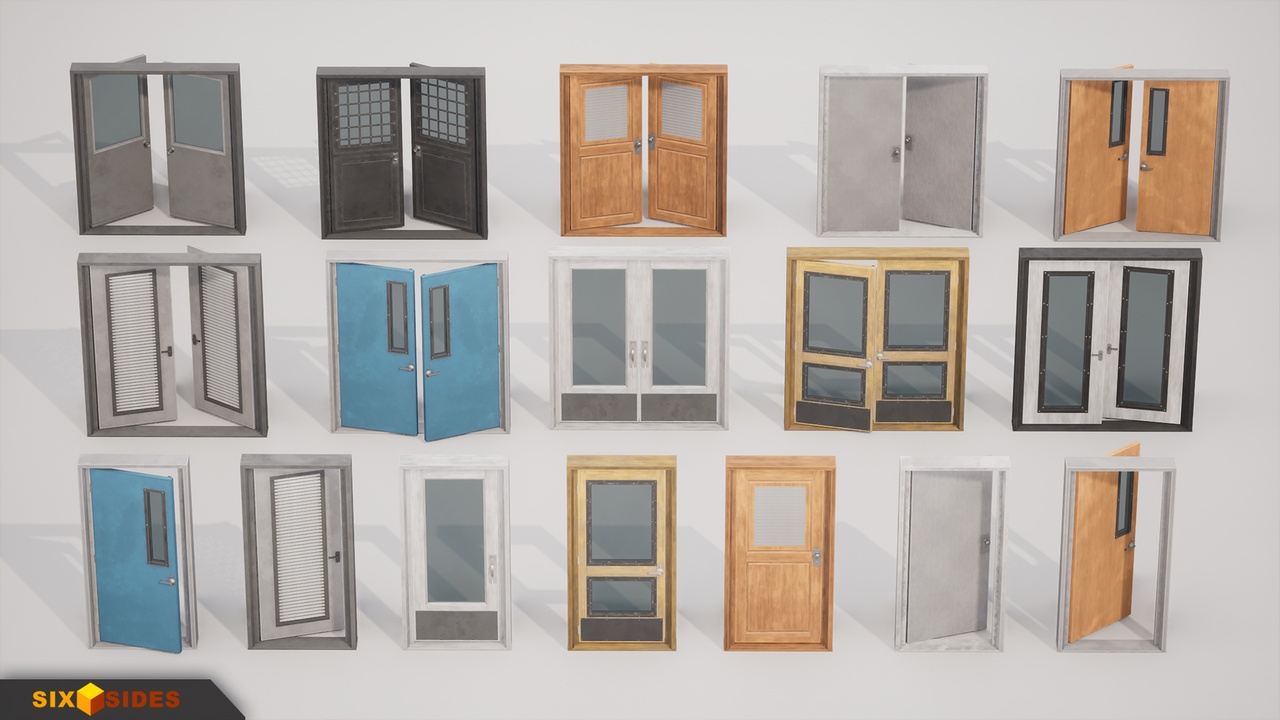 Buildings Vol.2 - Commercial Doors 제품 등록을 위한 미디어 1개