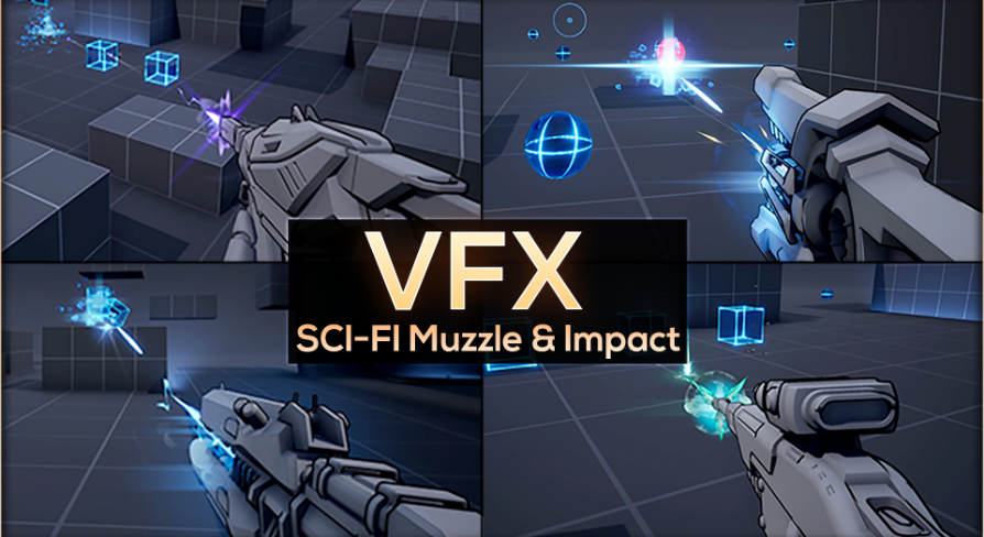 VFX Pack - Stylized FPS Muzzle and Impacts Effects | Fab