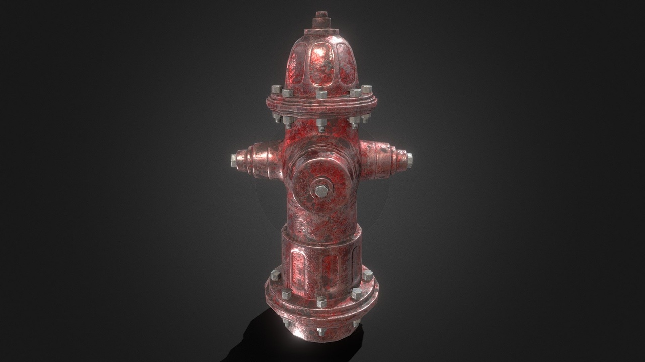 Media 1 for listing Fire Hydrant - Low-Poly Game Prop