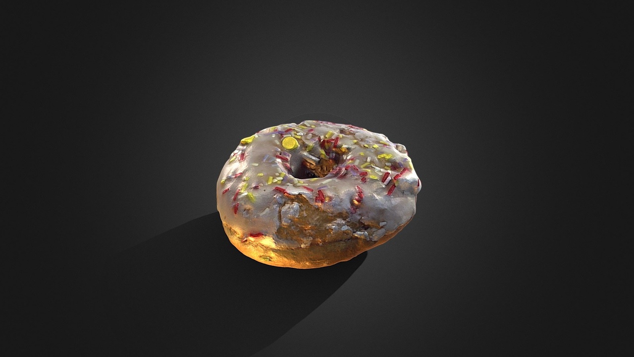Media 1 for listing Iced Sprinkle Donut
