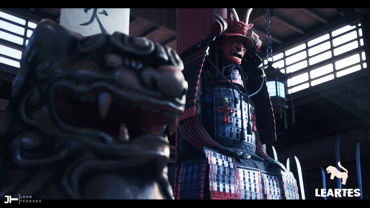 商品 Feudal Japan Warroom Environment ( Feudal Japan Warroom Feudal Japan Asian 3D ) 的媒体 1