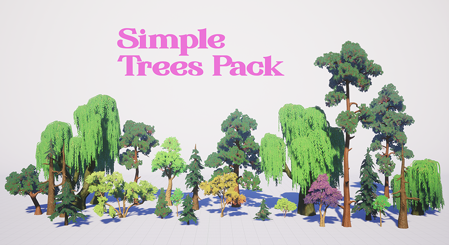 Cs Simple Tree Simple Trees Pack Bundle | Fab