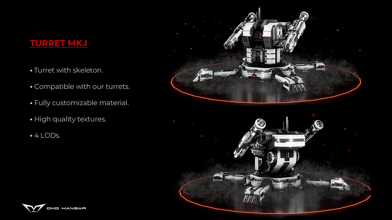 Media 1 for listing SciFi Turret and Weapons Pack MK I